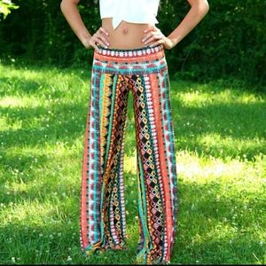Boho Wide Leg Yoga Pants